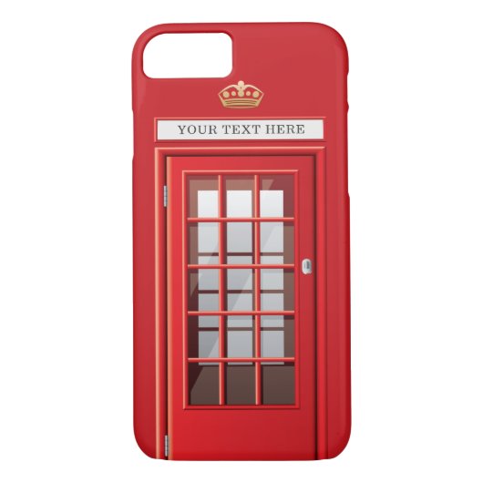 Vintager britischer roter Case-Mate iPhone hülle (Rückseite)