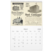 Vintager Broadway New York antiker Cityscape Kalender (Mär 2026)