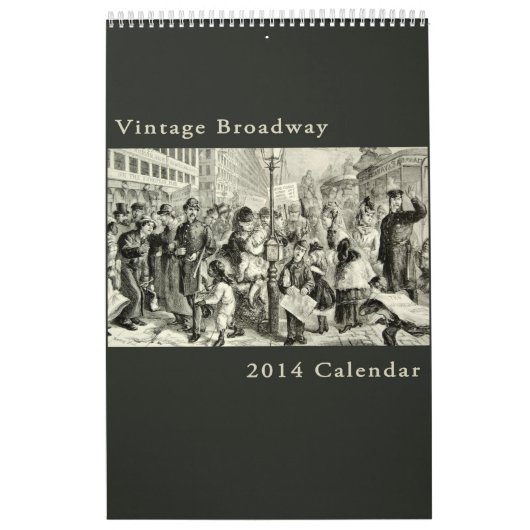 Vintager Broadway New York antiker Cityscape Kalender (Titelbild)