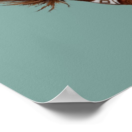 Vintager Broncofahrer Poster (Ecke)