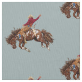 Vintager Broncofahrer Stoff (Nahaufnahme)