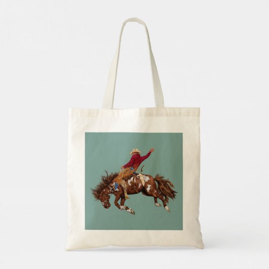 Vintager Broncofahrer Tragetasche (Rückseite)