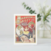 Vintager Bronum- und Bailey-Werbeaufsatz Postkarte (Stehend Vorderseite)