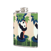 Vintager "Brookfield Zoo"-Ferkel Flachmann (Links)