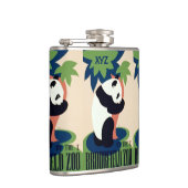 Vintager "Brookfield Zoo"-Ferkel Flachmann (Rechts)