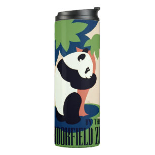Vintager "Brookfield Zoo"-Trommel Thermosbecher
