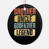 Vintager Bruder Onkel GodVater Legende Keramik Ornament (Links)