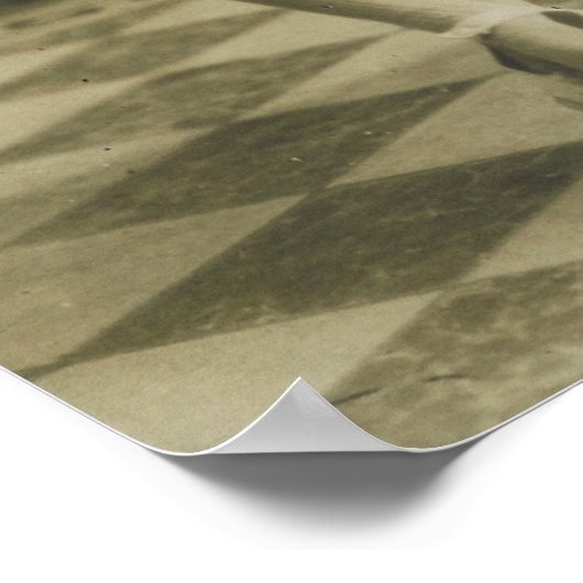 Vintager Bruder und Schwester Poster (Ecke)