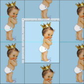 Vintager brünetter kleiner Prinz Stoff (Kachel)