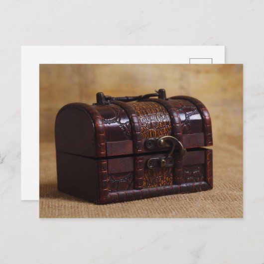 Vintager Brustkasten Postkarte (Vorne/Hinten)