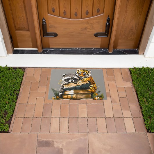 Vintager Buchclub Fußmatte (Außenbereich)