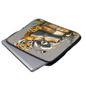 Vintager Buchclub Laptopschutzhülle (Vorne Knopf)