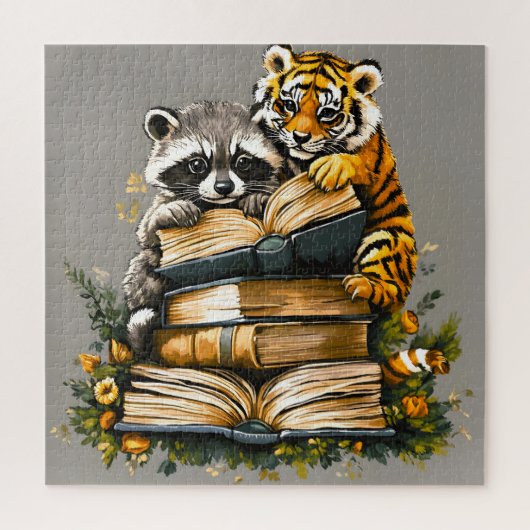 Vintager Buchclub Puzzle (Vertikal)