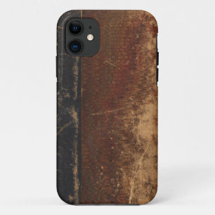 Vintager Bucheinband, retro Imitatledergrenze Case-Mate iPhone Hülle