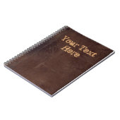 Vintager Bucheinband, retro Imitatledergrenze Notizblock (Linke Seite)