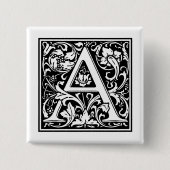 Vintager Buchstabe "A" Button (Vorderseite)
