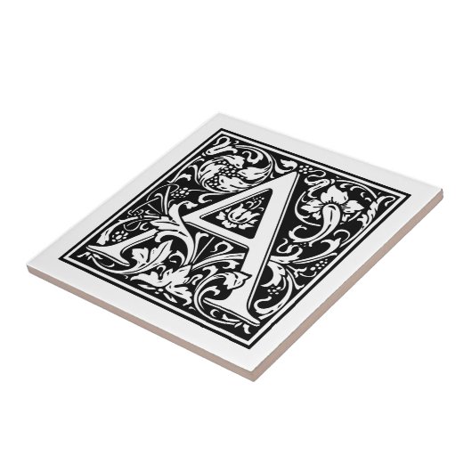 Vintager Buchstabe "A" Fliese (Seite)