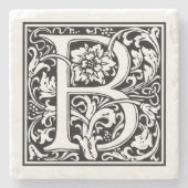 Vintager Buchstabe "B" Steinuntersetzer (Vorderseite)