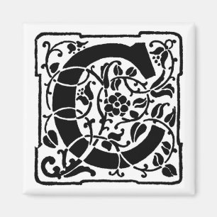 Vintager Buchstabe C - Magnet