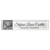 Vintager Buchstabe "C" Namensplakette (Vorderseite)