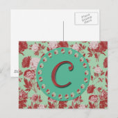 Vintager Buchstabe C Postkarte (Vorne/Hinten)