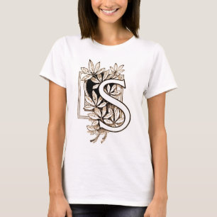 Vintager Buchstabe 'S' Collage - Shirt
