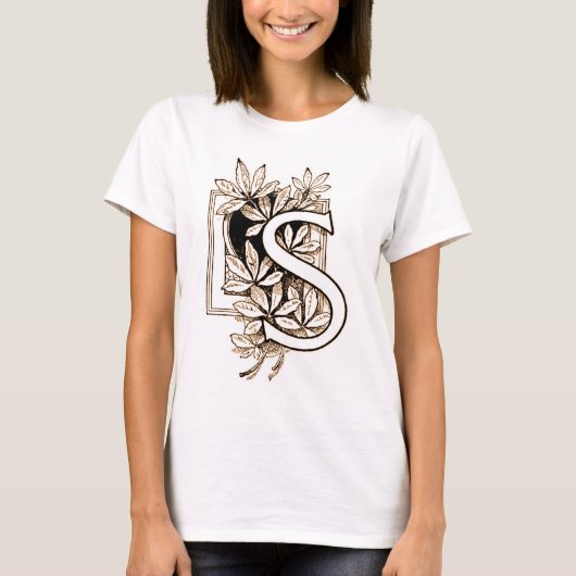 Vintager Buchstabe 'S' Collage - Shirt (Vorderseite)
