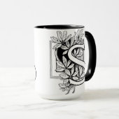 Vintager Buchstabe 'S' Collage - Tasse (VorderseiteRechts)