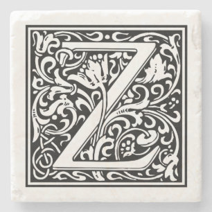 Vintager Buchstabe "Z" Steinuntersetzer