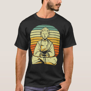 Vintager Buddha Buddhismus Zen Yoga T-Shirt