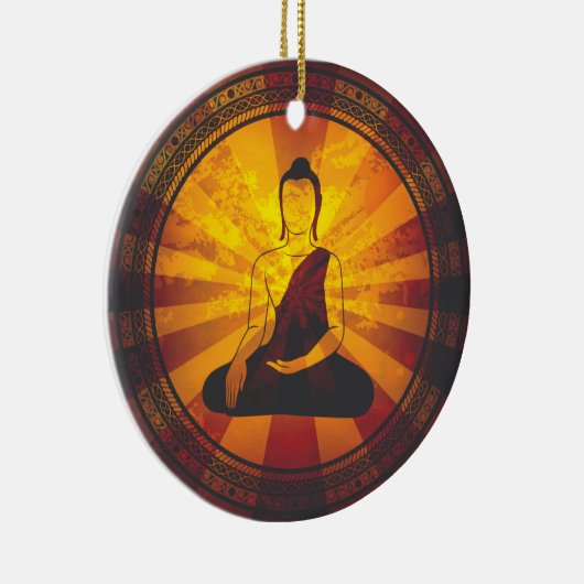 Vintager Buddha Keramikornament (Rechts)