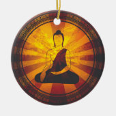 Vintager Buddha Keramikornament (Vorne)