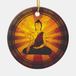 Vintager Buddha Keramikornament