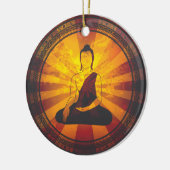 Vintager Buddha Keramikornament (Links)