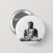 Vintager Buddha-Knopf Button (Vorne & Hinten)