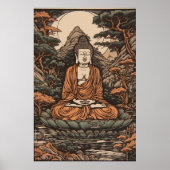 Vintager Buddha Poster (Vorne)