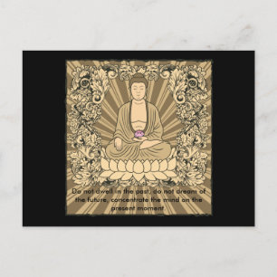 Vintager Buddha Postkarte