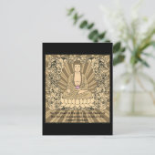 Vintager Buddha Postkarte (Stehend Vorderseite)