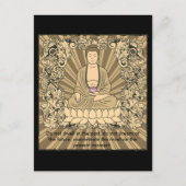 Vintager Buddha Postkarte (Vorderseite)