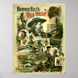 Vintager Buffalo Bill's Wild West Poster