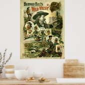 Vintager Buffalo Bill's Wild West Poster (Küche)