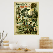 Vintager Buffalo Bill's Wild West Poster (Küche)