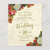 Vintager Bugund-Flora-HAUSHALT (Vorderseite)