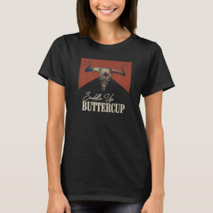 Vintager Bull Skull Western Cou auf den Buttercup  T-Shirt