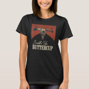 Vintager Bull Skull Western Cou auf den Buttercup T-Shirt