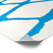 Vintager Bulldog Zeichnend Poster (Ecke)