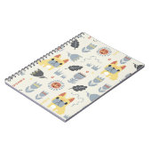 Vintager Bulldogge aus Frankreich und skandinavisc Notizblock (Linke Seite)