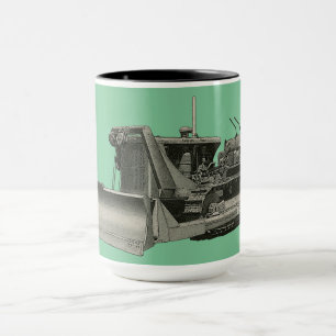 VINTAGER BULLDOZER-BETRIEBSMOTOR CUSTOM 1 TASSE