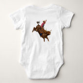 Vintager Bullfahrer Baby Strampler (Rückseite)