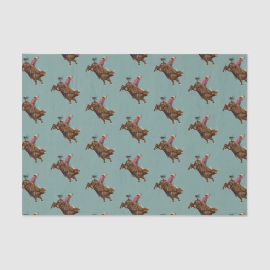 Vintager Bullfahrer Seidenpapier (Vorderseite)